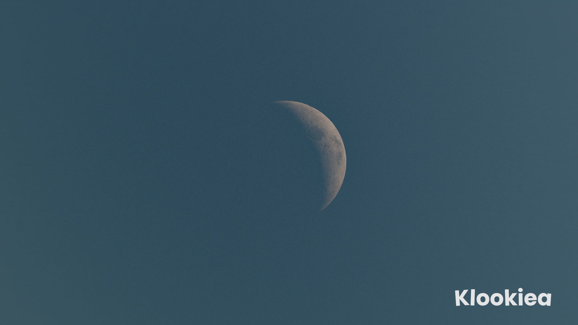 Blender artwork of a moon in a blue sky
